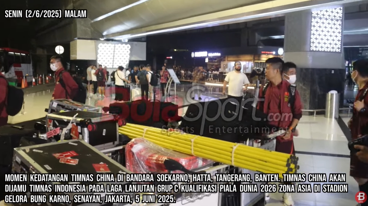 印尼媒體9分鐘跟拍國(guó)足抵達(dá)視頻，不由感嘆：裝備齊整！