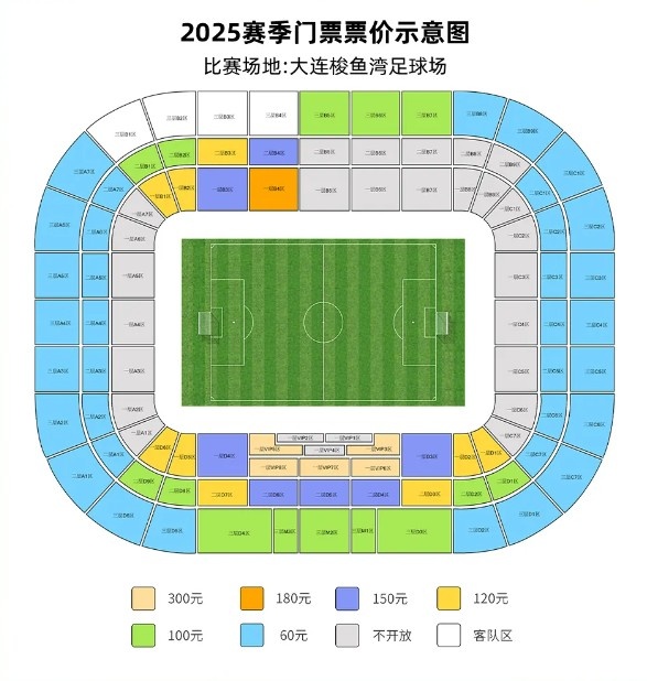 大連英博vs梅州客家票務公告：明天14點開票，票價60元-300元