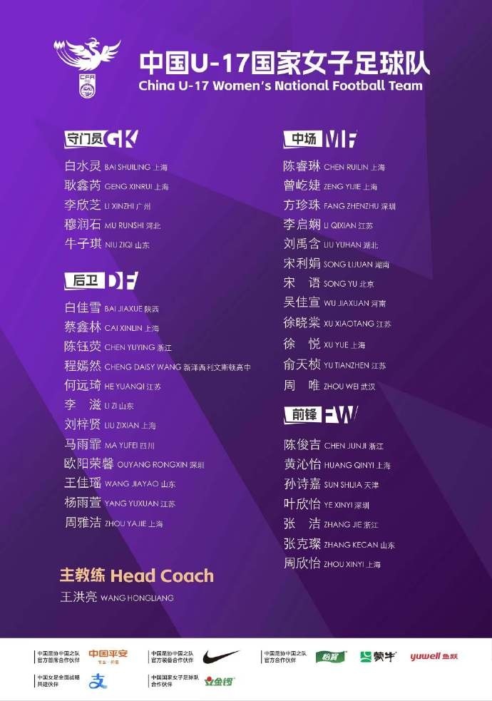 U-17國家女子足球隊(duì)將于2025年6月22日至8月5日進(jìn)行集訓(xùn)