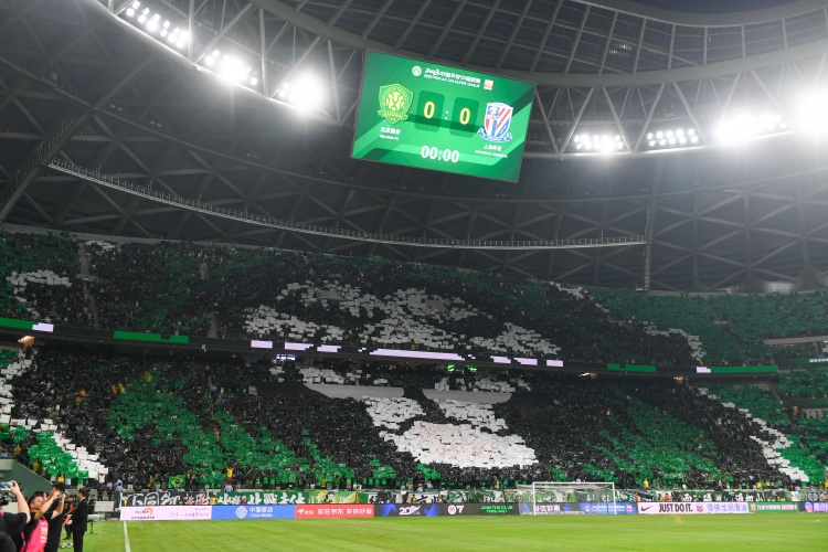 北青：京滬戰(zhàn)工體將展現(xiàn)全場TIFO，圖案將從一層延伸到三層