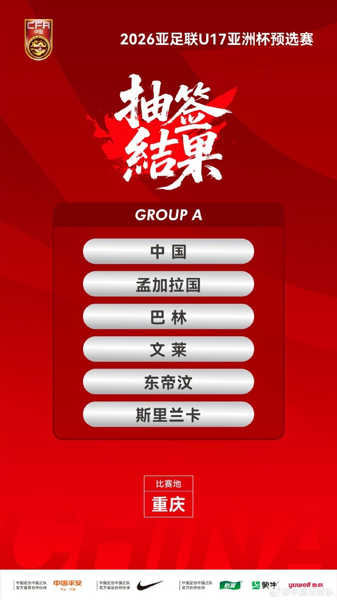 津媒談U17亞預賽分組：國少抽簽結果較理想，9天5場對體能要求高