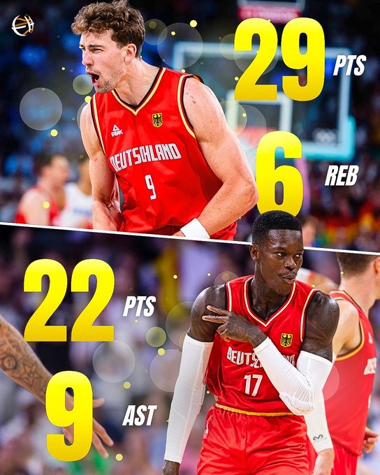 熱身賽德國(guó)95-78戰(zhàn)勝西班牙 小瓦格納砍下29分6板&施羅德22分9助