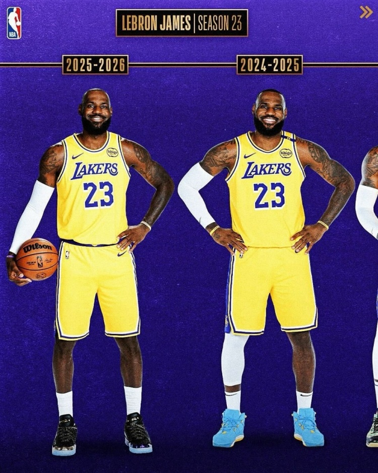 從青澀少年→四旬老漢！NBA官方曬詹姆斯23個(gè)媒體日變化